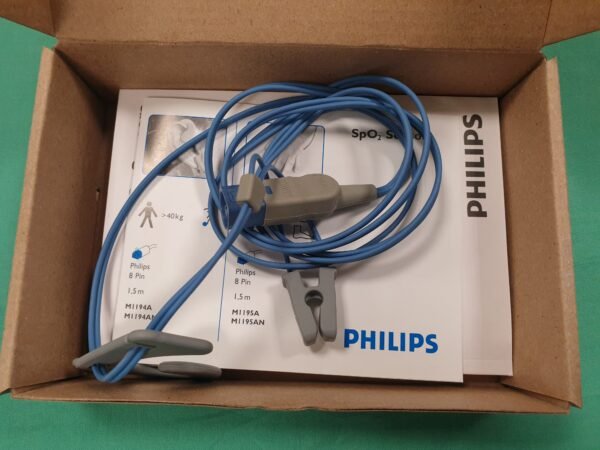 PHILIPS M1194A Wiederverwendbarer Blut-Ohrclip-SpO2-Sensor