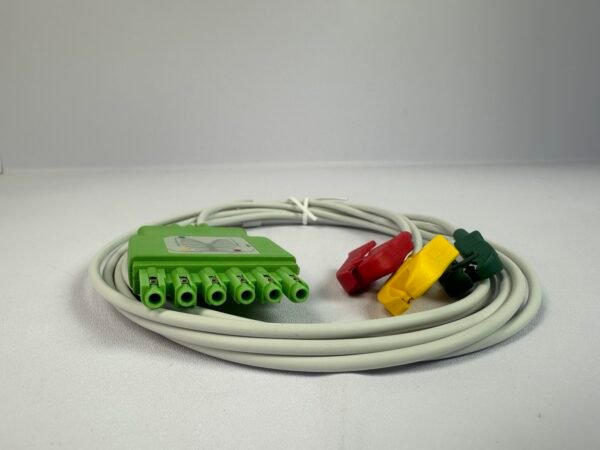 Dräger MP03401 – EKG-Kabel 3-adrig Single-Pin EURO 1 m