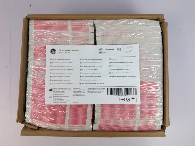 GE 2104908-001 Fetalmonitor-Thermopapier 50–210 bpm – 40 Packungen