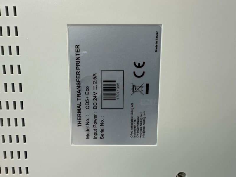 OPAL OD5+ Eco Etikettendrucker 203 dpi Thermotransfer / Thermodirekt
