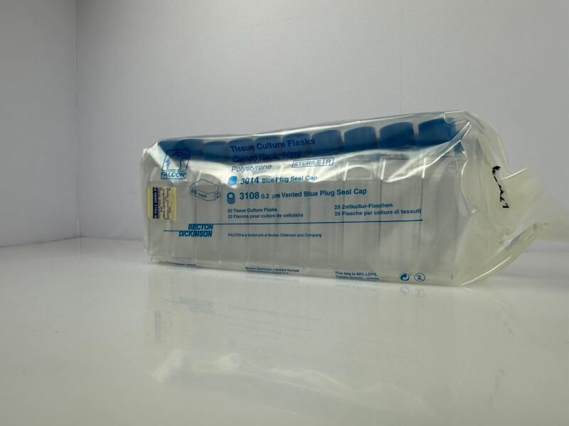 Becton Dickinson Falcon Tissue Culture Flasks 50 ml 25 cm² Zellkulturflaschen – 20 Stück steril