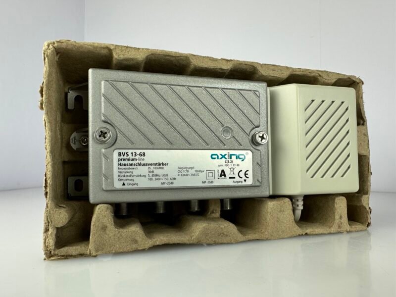 Axing BVS 13-68 premium-line CATV-Hausanschlussverstärker 30 dB mit Rückkanal