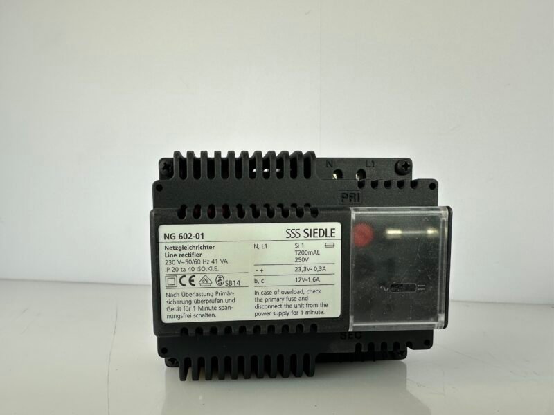 SSS Siedle NG 602-01 Netzgleichrichter 230 V / 23,3 V DC / 12 V AC